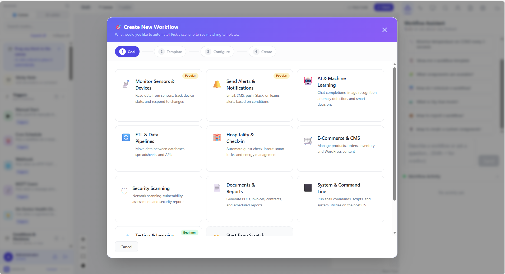 Nodlyn workflow editor with connected nodes